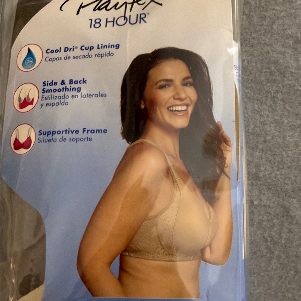 Playtex 18 Hour Cool Comfort Bra‎ in Tan Size 46D